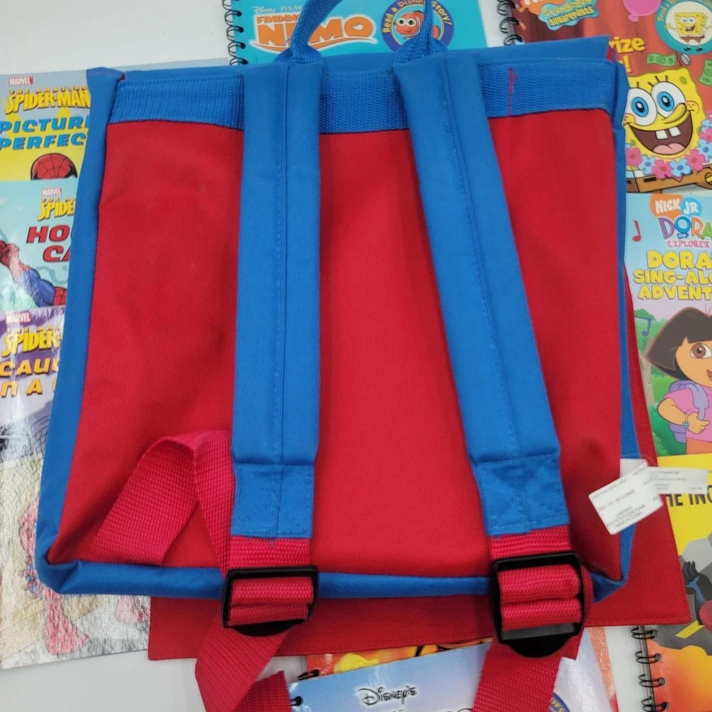 Story Reader Book System Bundle 10 Books Cartridges Backpack Disney Marvel Nick